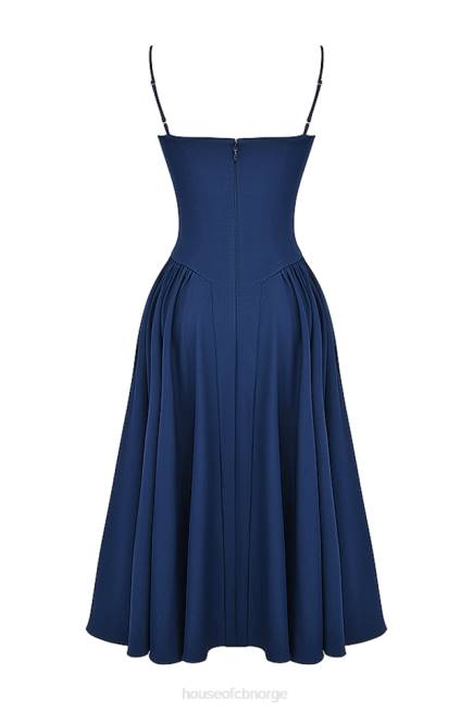 klær samaria fransk marine korsett sundress House of CB J6RL154