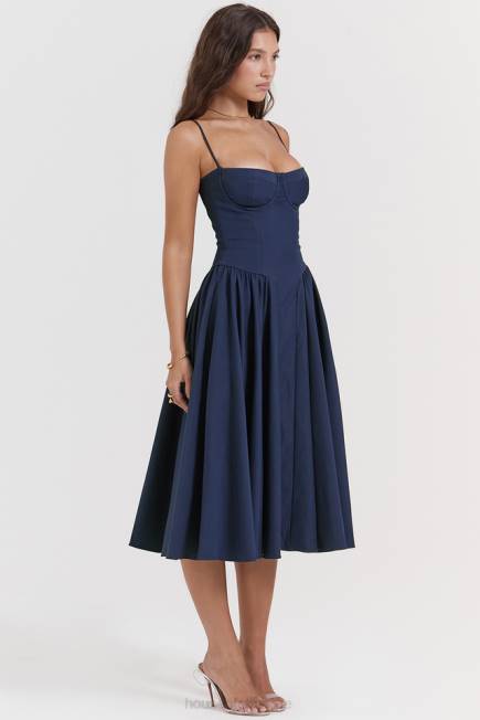 klær samaria fransk marine korsett sundress House of CB J6RL154