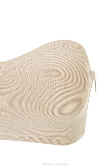 klær naken beige bandasje stroppeløs bh House of CB J6RL1311