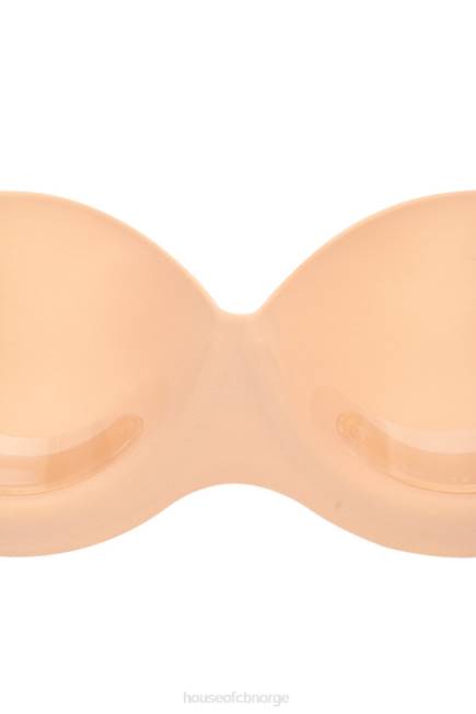 klær stroppeløs ryggløs formstøpt klebrig bh - beige House of CB J6RL1317