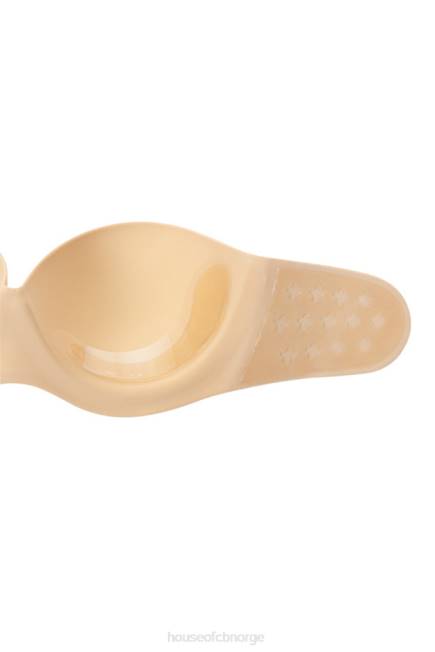klær stroppeløs ryggløs formstøpt klebrig bh - beige House of CB J6RL1317