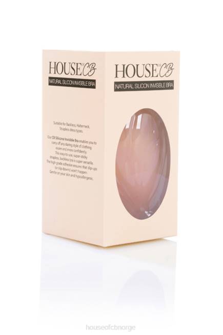 klær usynlig BH med silikon foran - beige House of CB J6RL1320
