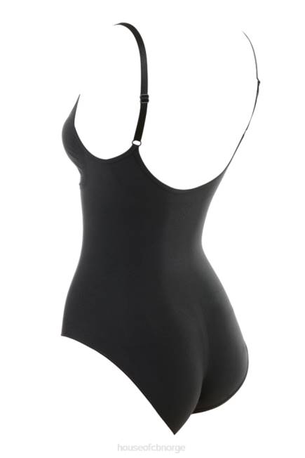 klær sculpting full short bodysuit blekk House of CB J6RL1271