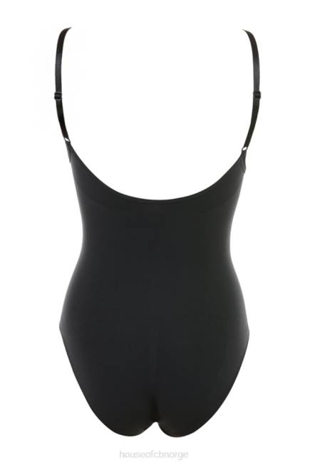 klær sculpting full short bodysuit blekk House of CB J6RL1271