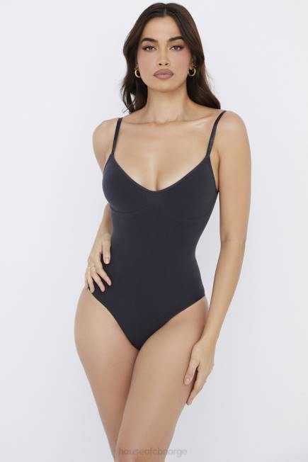 klær sculpting full short bodysuit blekk House of CB J6RL1271