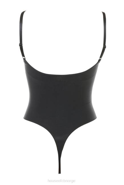 klær sculpting thong bodysuit blekk House of CB J6RL1263