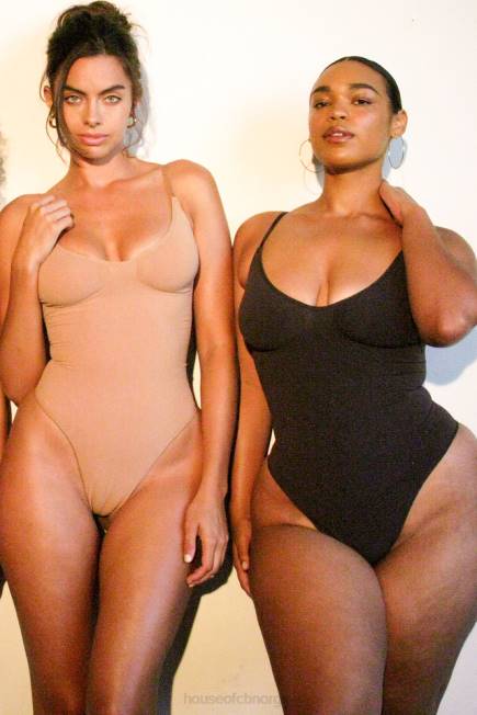 klær sculpting thong bodysuit blekk House of CB J6RL1263