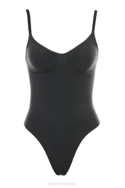 klær sculpting thong bodysuit blekk House of CB J6RL1263