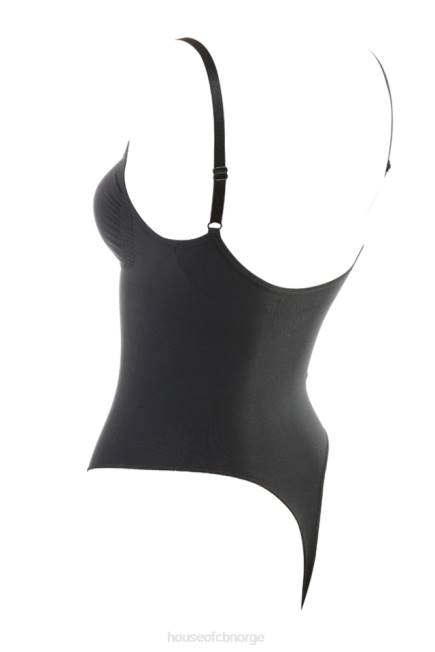 klær sculpting thong bodysuit blekk House of CB J6RL1263