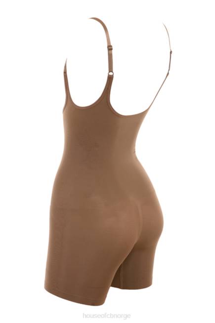 klær skulpturell bodysuit mokka på midten av låret House of CB J6RL1276