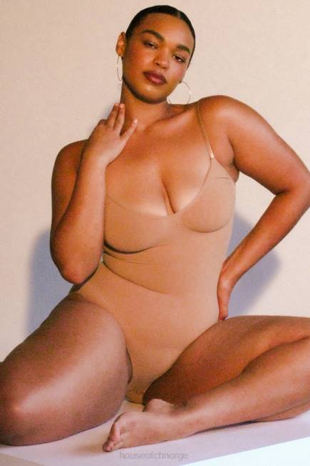 klær skulpturere hel kort bodysuit cafe au lait House of CB J6RL1273