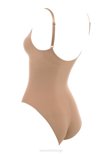 klær skulpturere hel kort bodysuit cafe au lait House of CB J6RL1273