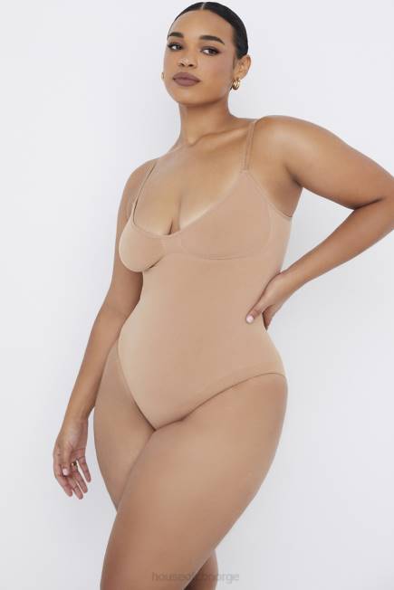 klær skulpturere hel kort bodysuit cafe au lait House of CB J6RL1273