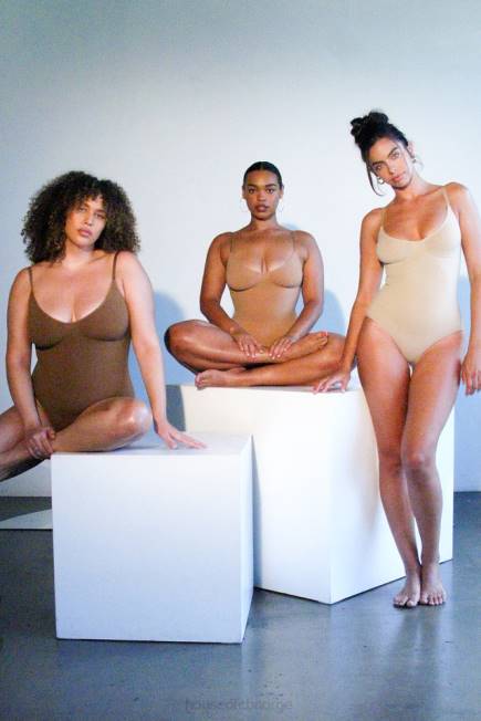 klær skulpturere hel kort bodysuit cafe au lait House of CB J6RL1273