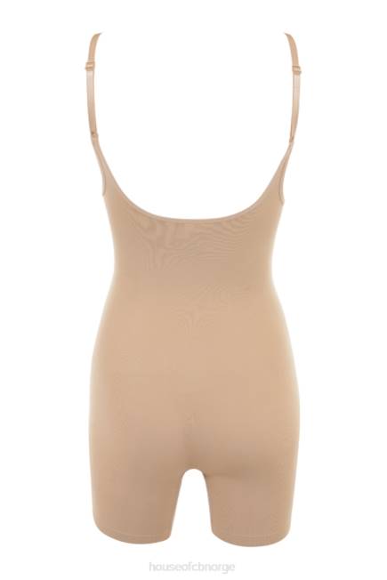 klær skulpturerende bodysuit mandel på midten av låret House of CB J6RL1278