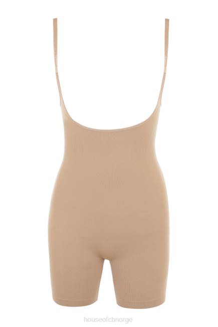 klær skulpturerende bodysuit mandel på midten av låret House of CB J6RL1278