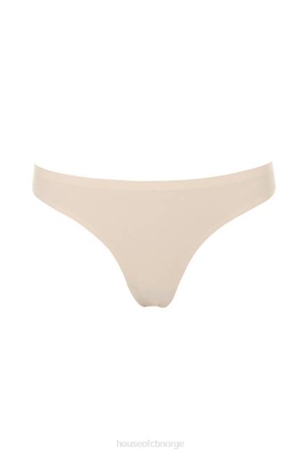 klær mikromodal beige sømløs thong House of CB J6RL1296