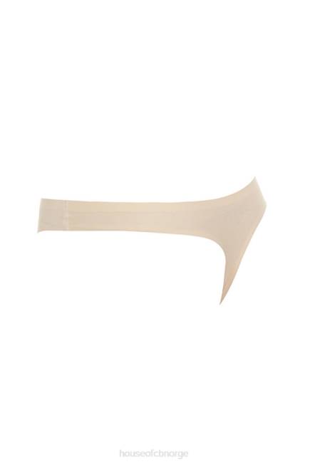 klær mikromodal beige sømløs thong House of CB J6RL1296