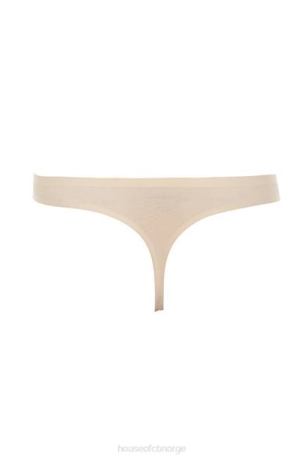 klær mikromodal beige sømløs thong House of CB J6RL1296