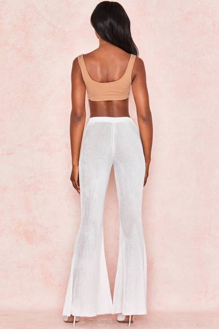 klær abbey mokka stretch jersey cropped topp House of CB J6RL812