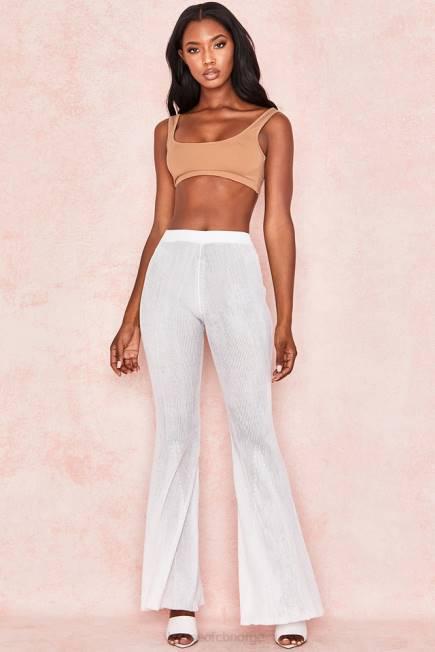 klær abbey mokka stretch jersey cropped topp House of CB J6RL812