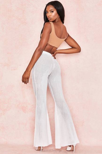 klær abbey mokka stretch jersey cropped topp House of CB J6RL812