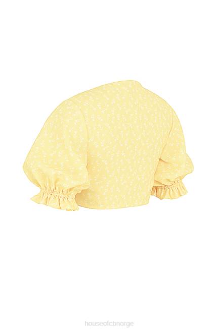 klær alanya sitron floral slips foran topp House of CB J6RL744