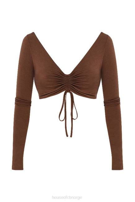 klær angelita sjokolade samlet crop top House of CB J6RL749