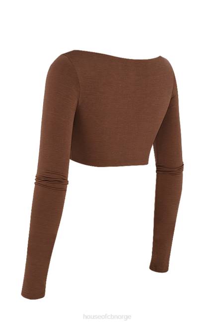 klær angelita sjokolade samlet crop top House of CB J6RL749