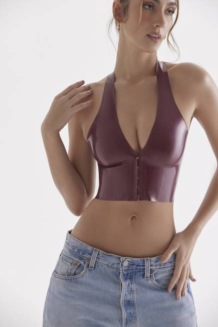 klær ariadne merlot latex grime topp House of CB J6RL681