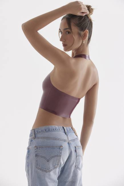 klær ariadne merlot latex grime topp House of CB J6RL681