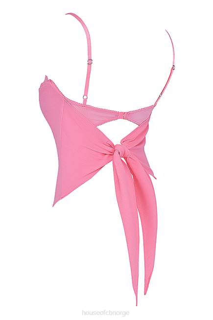 klær aurelia fransk rosa hanky hem topp House of CB J6RL670