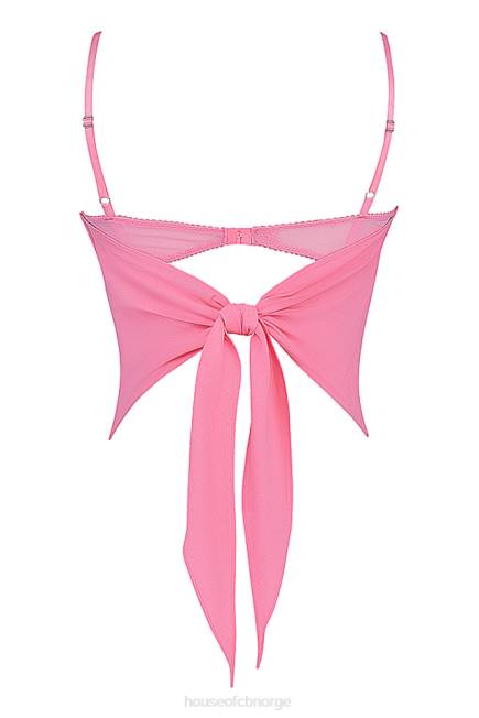 klær aurelia fransk rosa hanky hem topp House of CB J6RL670