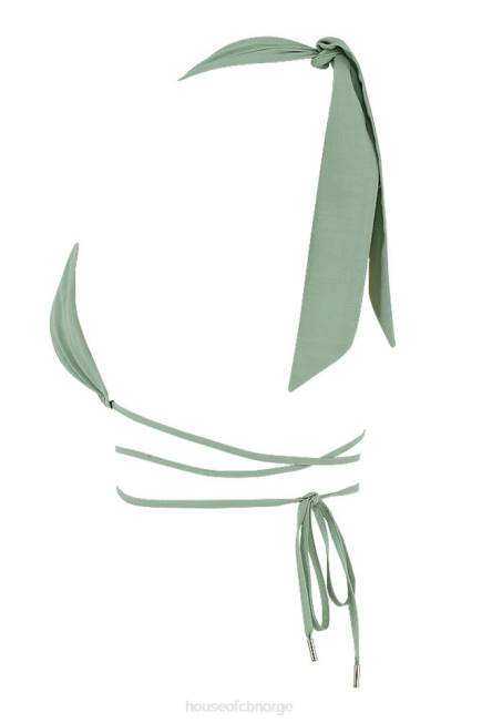 klær calypso salvie halter neck rynket bustier topp House of CB J6RL753