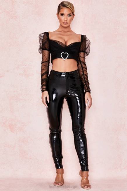 klær clara samlet mesh hjertespenne topp House of CB J6RL810