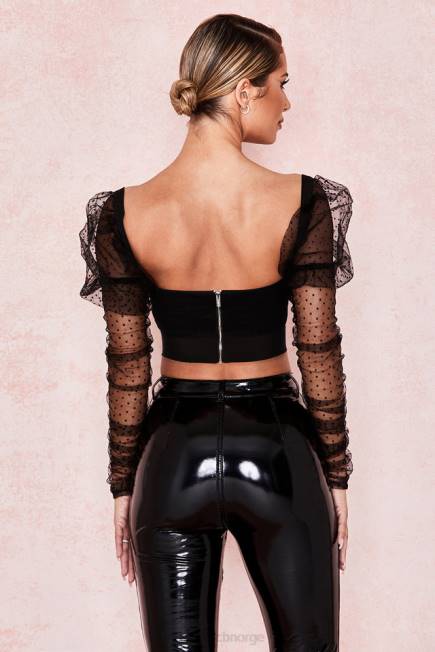 klær clara samlet mesh hjertespenne topp House of CB J6RL810