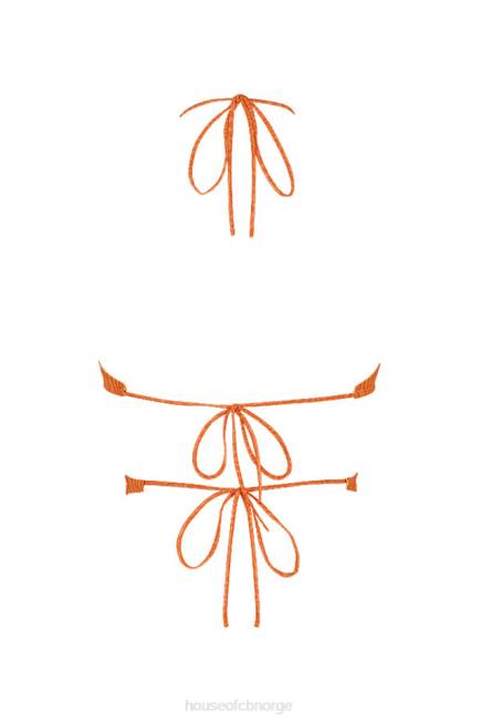 klær elskerinne rocks vacay mode oransje halter neck crop top House of CB J6RL747