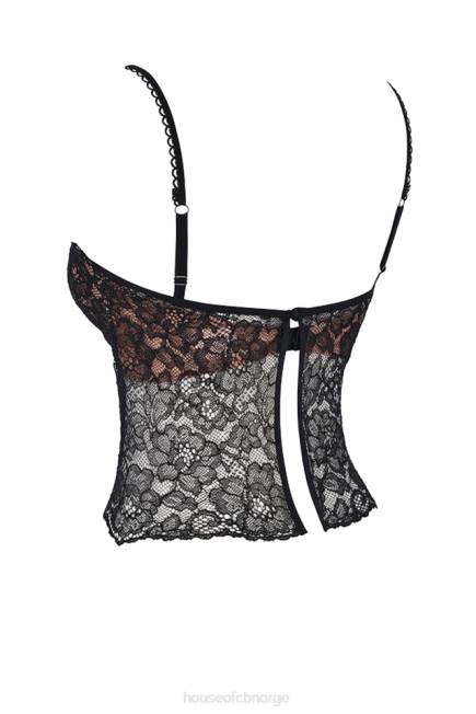 klær jacinta svart blonde cami topp House of CB J6RL686