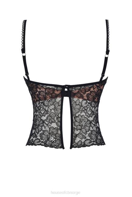 klær jacinta svart blonde cami topp House of CB J6RL686