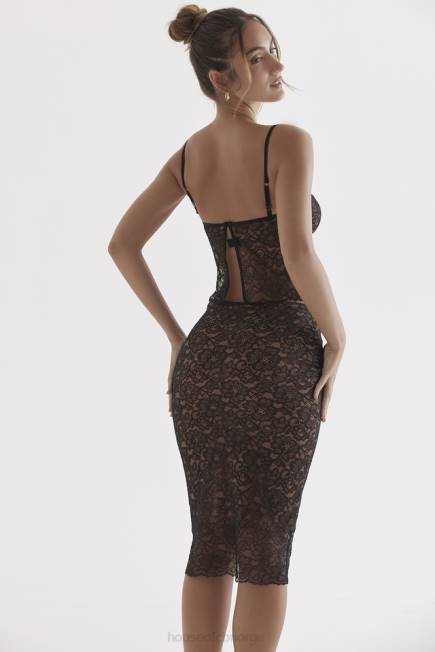klær jacinta svart blonde cami topp House of CB J6RL686