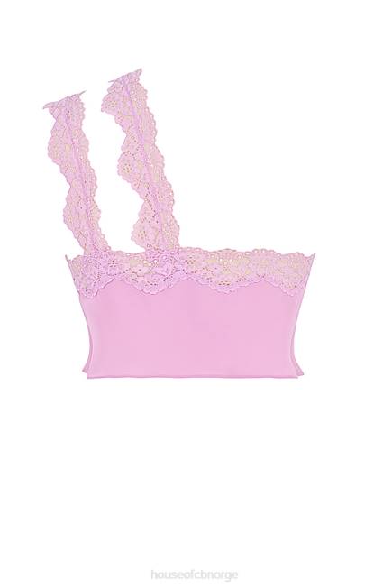 klær lorena rosa flytende cropped topp House of CB J6RL711