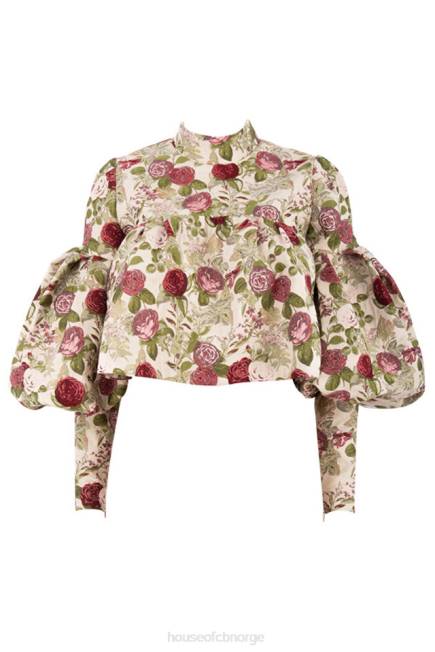 klær naeve vintage floral volang topp House of CB J6RL809