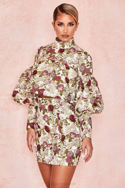 klær naeve vintage floral volang topp House of CB J6RL809