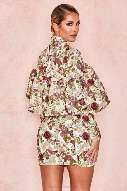 klær naeve vintage floral volang topp House of CB J6RL809