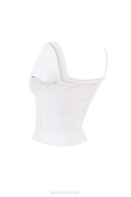 klær nola ivory lekker strikket topp House of CB J6RL716