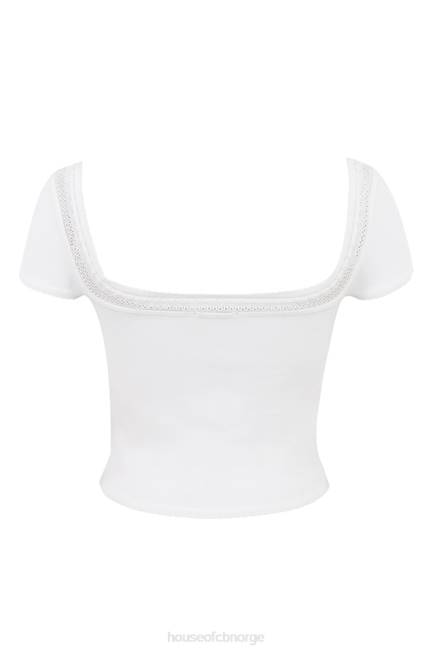 klær nola ivory lekker strikket topp House of CB J6RL716