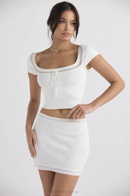 klær nola ivory lekker strikket topp House of CB J6RL716