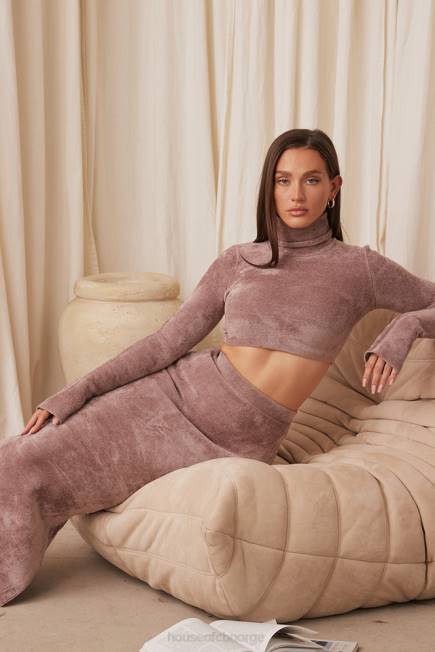 klær suri rose chenille cropped topp House of CB J6RL688