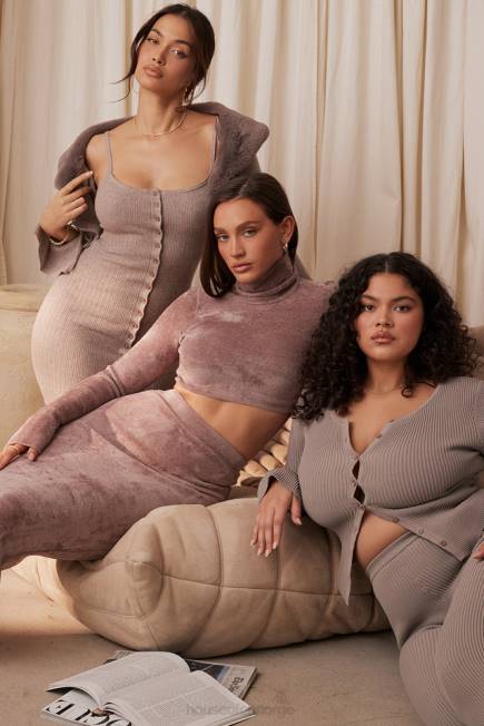 klær suri rose chenille cropped topp House of CB J6RL688