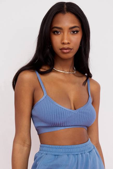 klær evie azurblå bandasje bralette House of CB J6RL759